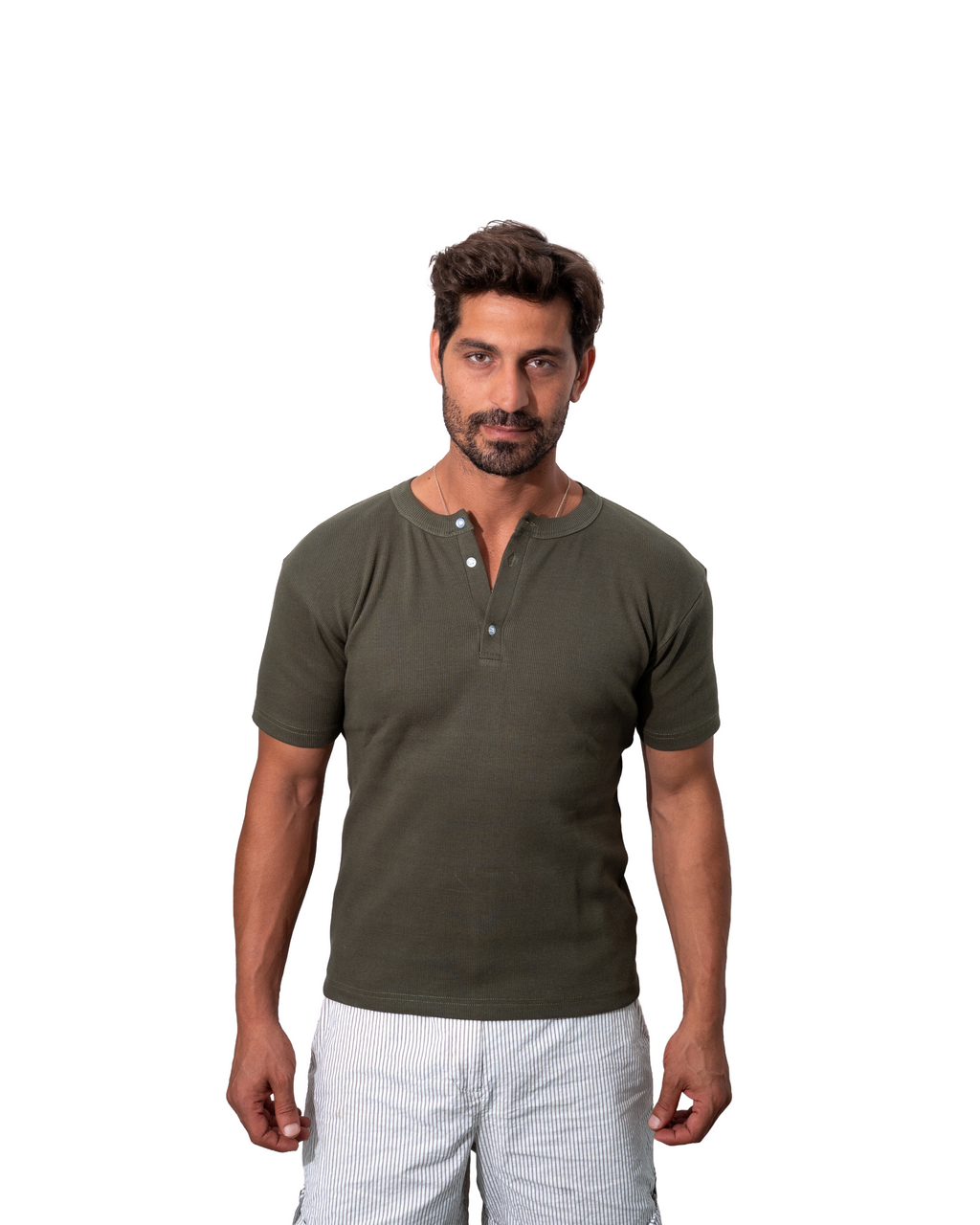 Henley Olive T-shirt