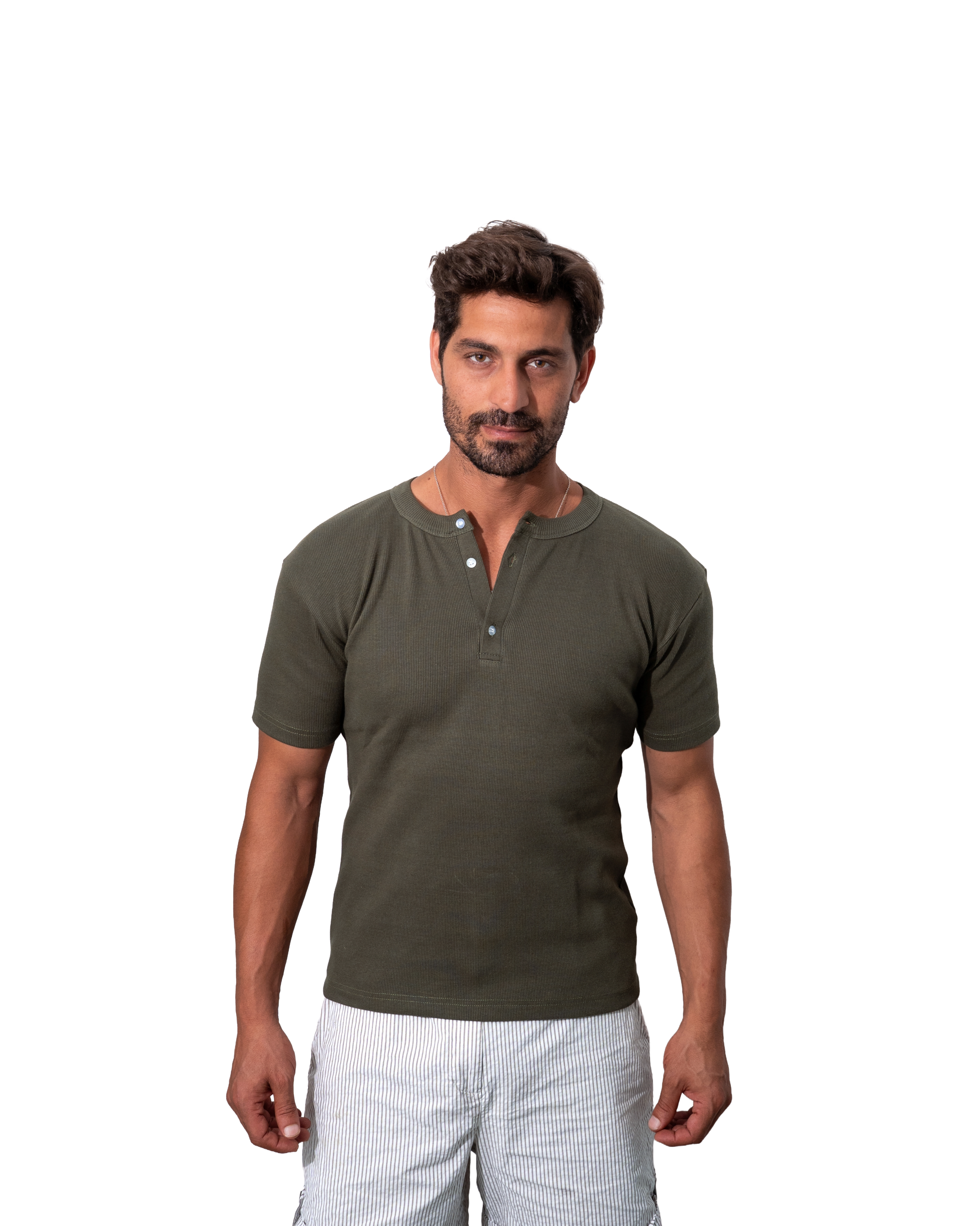 Henley Olive T-shirt