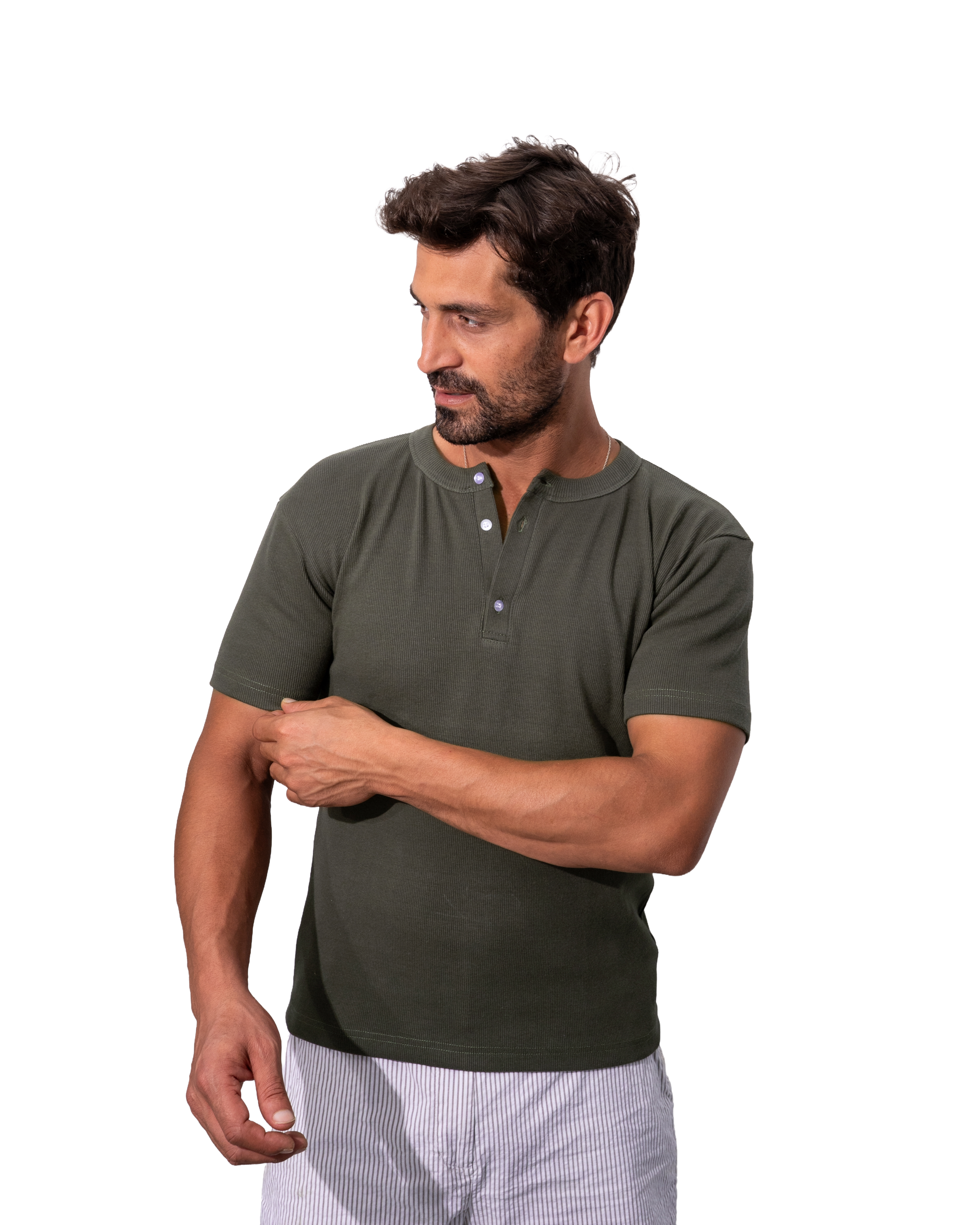 Henley Olive T-shirt