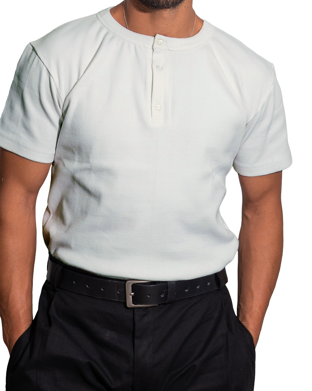 Henley Off-White T-shirt