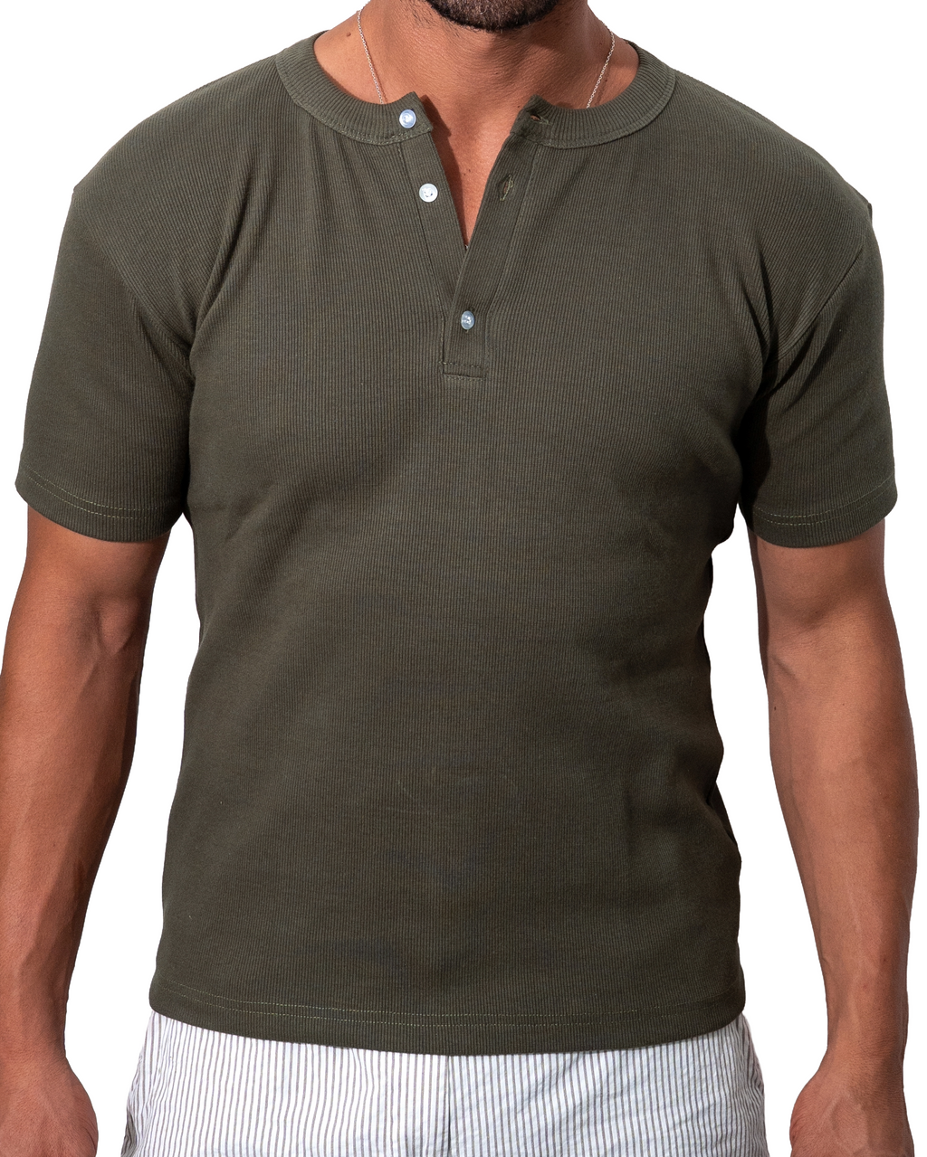 Henley Olive T-shirt