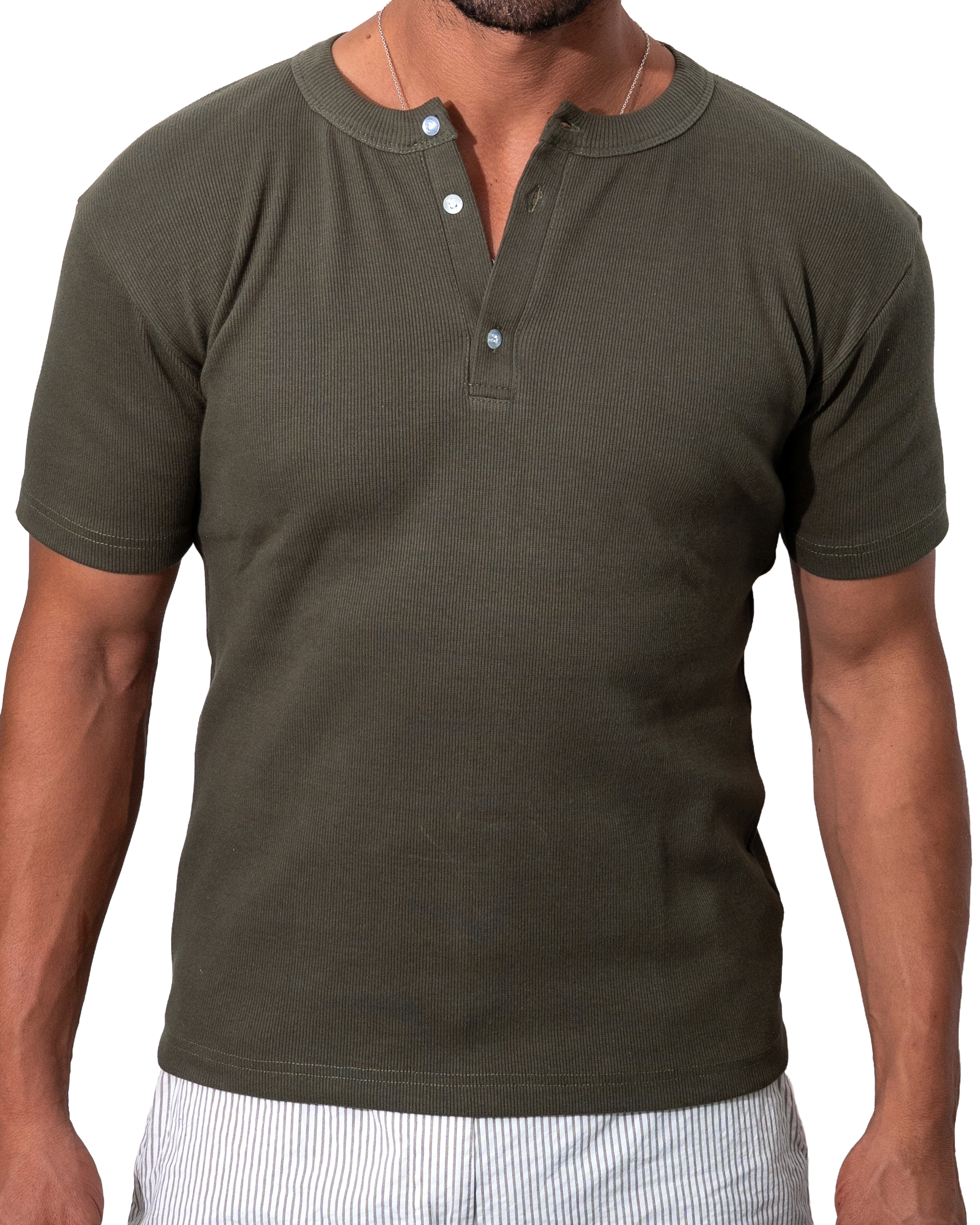 Henley Olive T-shirt