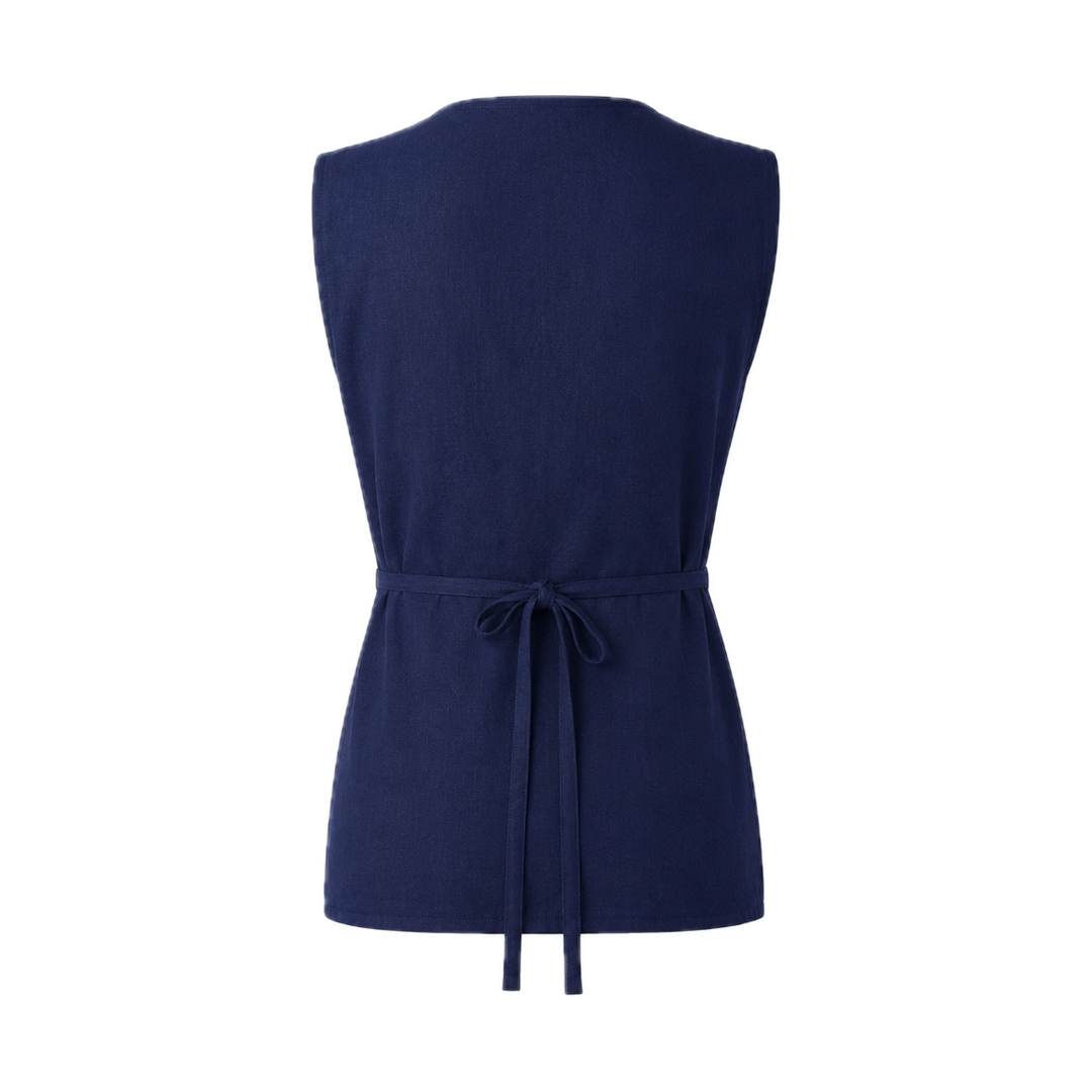 Wrap Navy Top